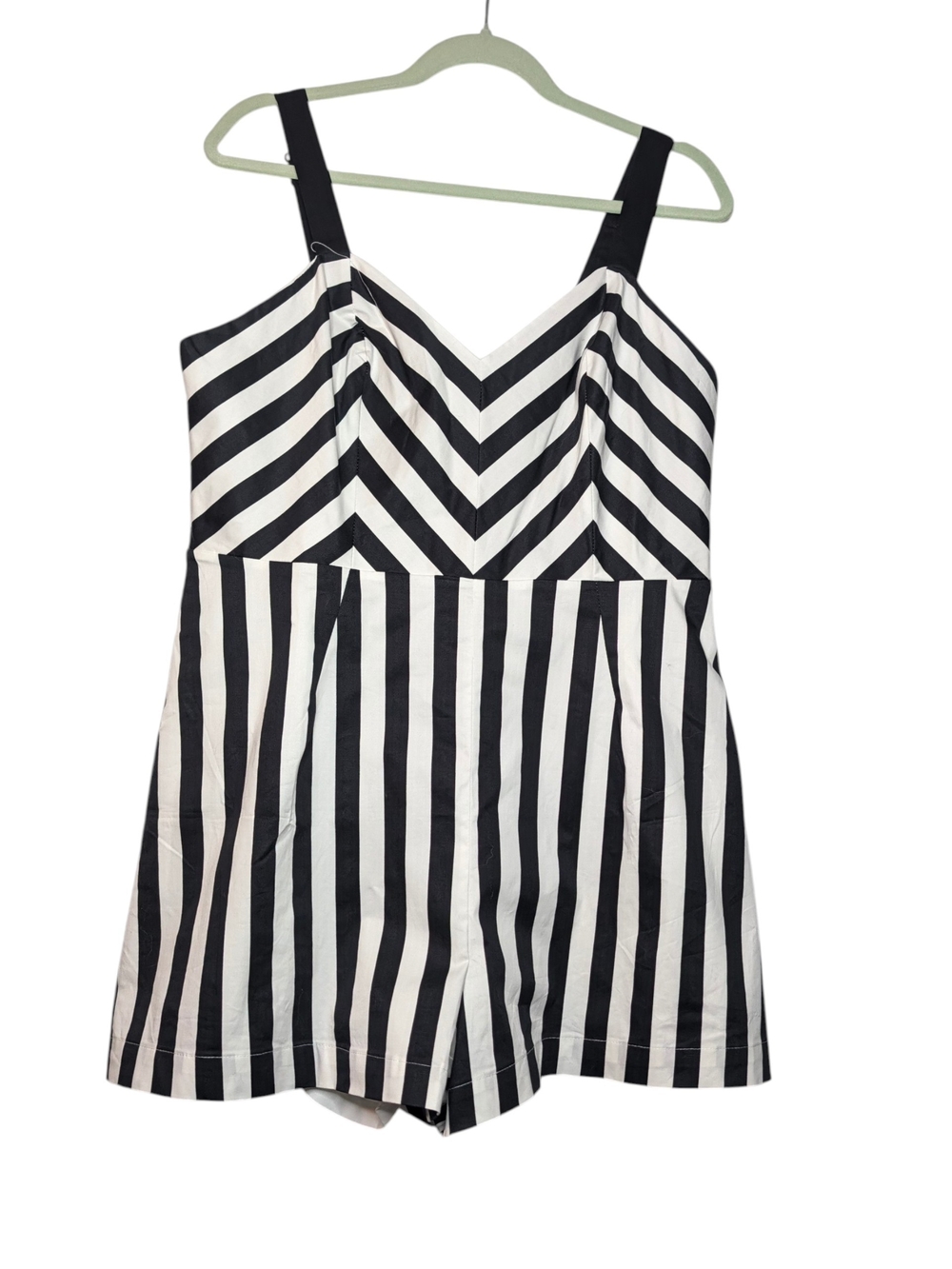 NWT Weaselwear Beach Striped Romper, Size XL